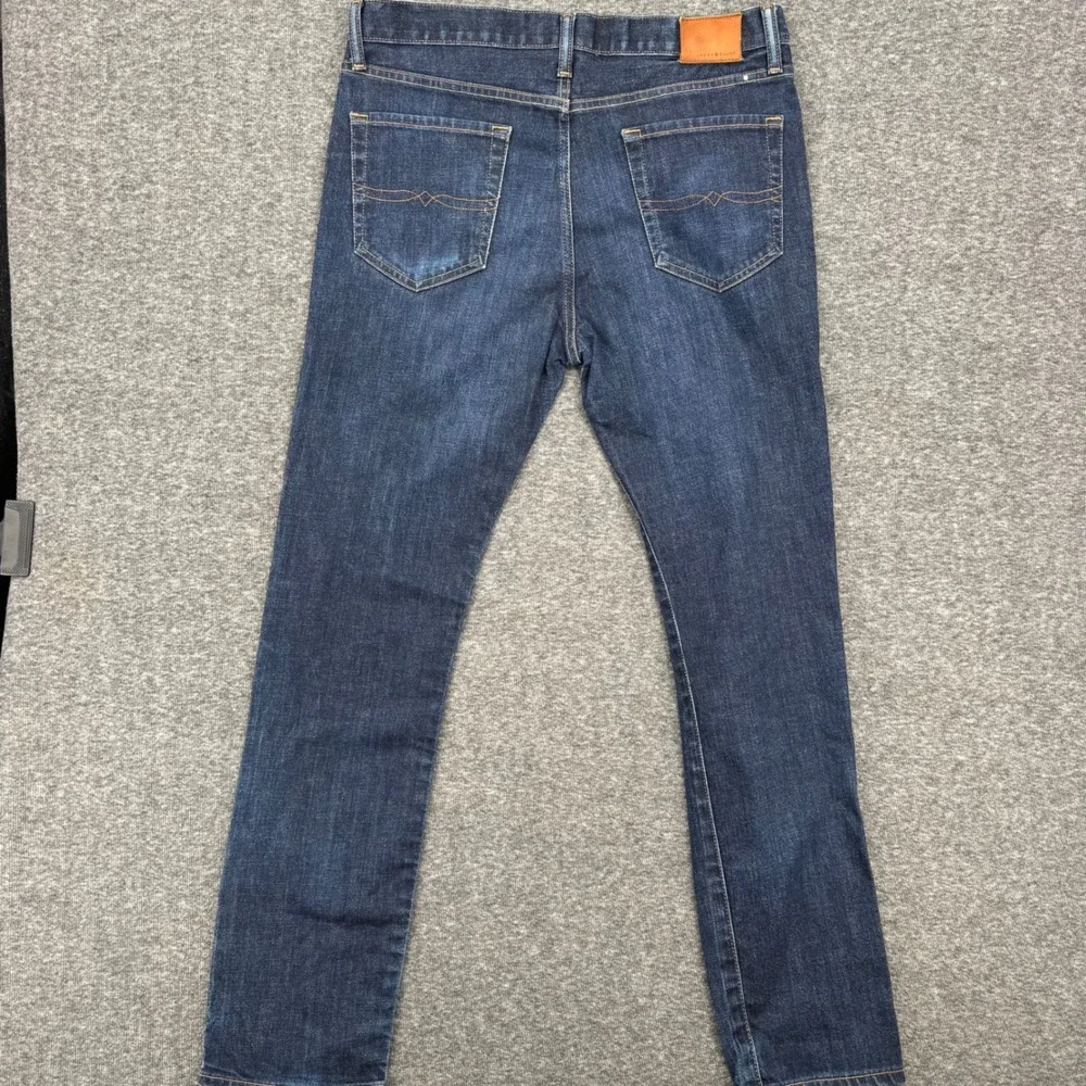 Lucky‎ Brand 1 Authentic Skinny Jeans Mens 34x32 Dark Wash Indigo Button Fly
